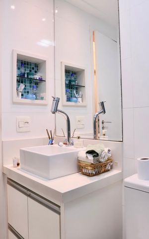 Apartamento à venda com 90m², 4 quartos e 2 vagas Apartamento à venda com 90m², 4 quartos e 2 vagasBanheiro