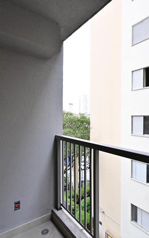 Studio à venda com 26m², 1 quarto e sem vagaVaranda