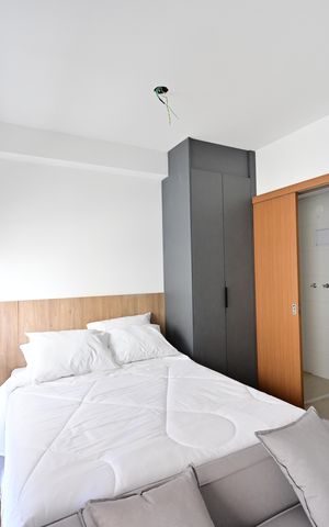 Studio à venda com 26m², 1 quarto e sem vagaSala/Quarto