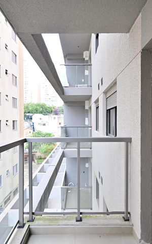 Studio à venda com 26m², 1 quarto e sem vagaVaranda
