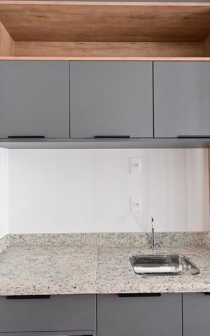 Studio à venda com 26m², 1 quarto e sem vagaCozinha
