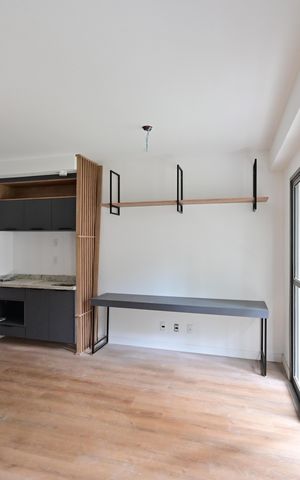 Studio à venda com 26m², 1 quarto e sem vagaSala/Quarto