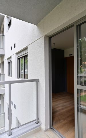 Studio à venda com 26m², 1 quarto e sem vagaVaranda