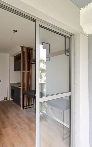 Studio à venda com 26m², 1 quarto e sem vagaVaranda