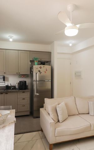 Apartamento à venda com 44m², 2 quartos e 1 vaga Apartamento à venda com 44m², 2 quartos e 1 vagaSala/Cozinha/Área de Serviço