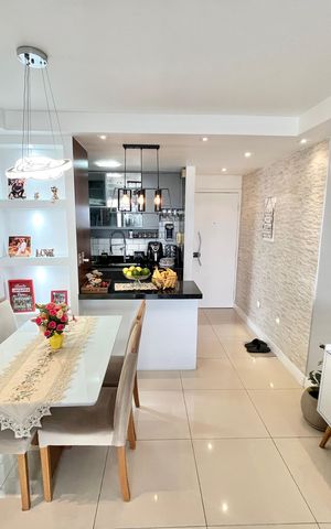Apartamento à venda com 66m², 2 quartos e 2 vagas Apartamento à venda com 66m², 2 quartos e 2 vagasSala