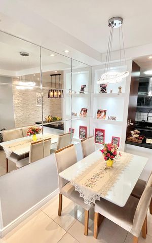 Apartamento à venda com 66m², 2 quartos e 2 vagas Apartamento à venda com 66m², 2 quartos e 2 vagasSala