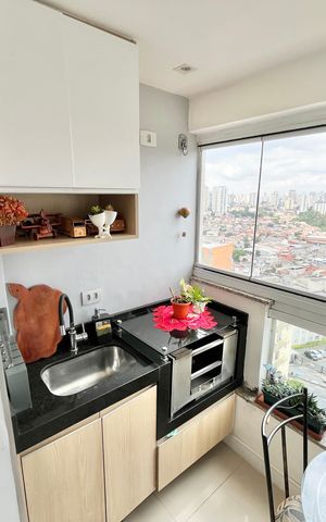 Apartamento à venda com 66m², 2 quartos e 2 vagas Apartamento à venda com 66m², 2 quartos e 2 vagasVaranda da Sala