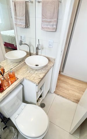 Apartamento à venda com 66m², 2 quartos e 2 vagas Apartamento à venda com 66m², 2 quartos e 2 vagasBanheiro da Suíte 2