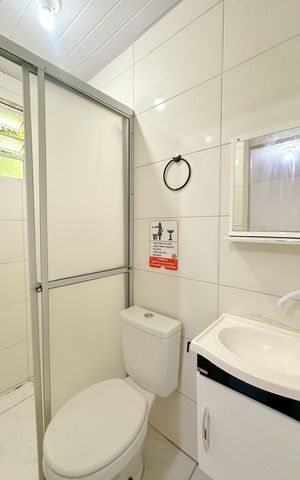 Casa para alugar com 75m², 2 quartos e 1 vagaBanheiro da Suíte