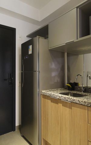 Studio à venda com 26m², 1 quarto e sem vagaCozinha