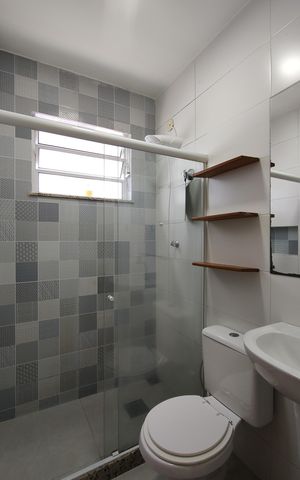 Casa de condomínio à venda com 143m², 2 quartos e 2 vagasBanheiro Social