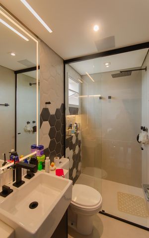 Apartamento à venda com 254m², 3 quartos e 4 vagasBanheiro da Suíte 3