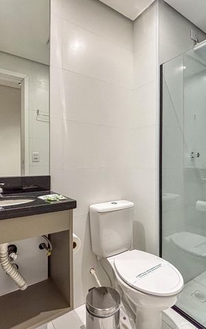 Apartamento para alugar com 40m², 1 quarto e sem vaga Apartamento para alugar com 40m², 1 quarto e sem vagaBanheiro
