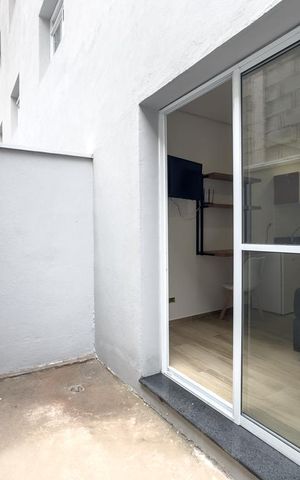 Studio para alugar com 22m², 1 quarto e sem vagaVaranda