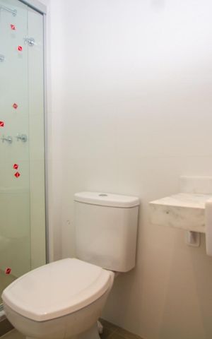 Apartamento para alugar com 40m², 1 quarto e 1 vaga Apartamento para alugar com 40m², 1 quarto e 1 vagaBanheiro