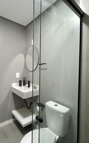 Apartamento para alugar com 70m², 2 quartos e 1 vaga Apartamento para alugar com 70m², 2 quartos e 1 vagaBanheiro social