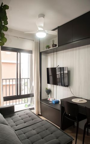 Studio à venda com 28m², 1 quarto e sem vagaSala