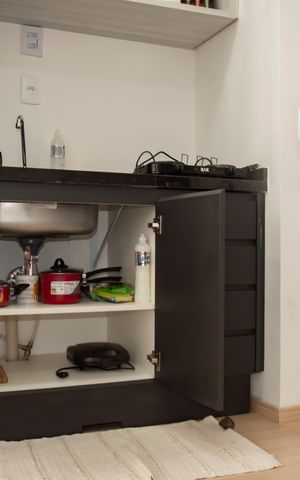Studio à venda com 28m², 1 quarto e sem vagaCozinha