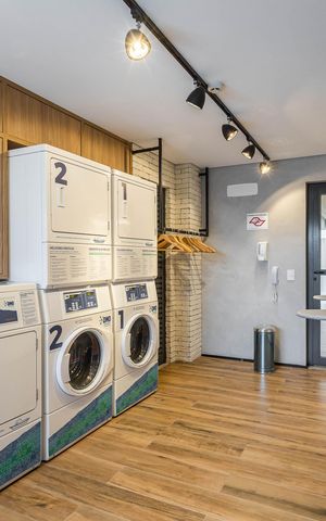 Studio à venda com 27m², 1 quarto e sem vagaLavanderia