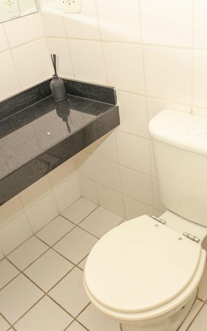 Apartamento à venda com 60m², 1 quarto e 2 vagas Apartamento à venda com 60m², 1 quarto e 2 vagasBanheiro Social