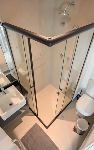 Studio para alugar com 25m², 1 quarto e sem vaga Studio para alugar com 25m², 1 quarto e sem vagaBanheiro