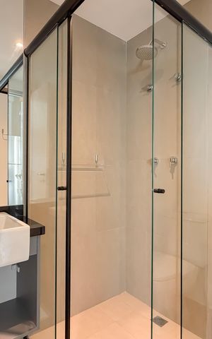 Studio para alugar com 25m², 1 quarto e sem vaga Studio para alugar com 25m², 1 quarto e sem vagaBanheiro