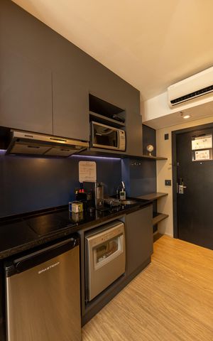 Studio para alugar com 29m², 1 quarto e 1 vaga Studio para alugar com 29m², 1 quarto e 1 vagaCozinha
