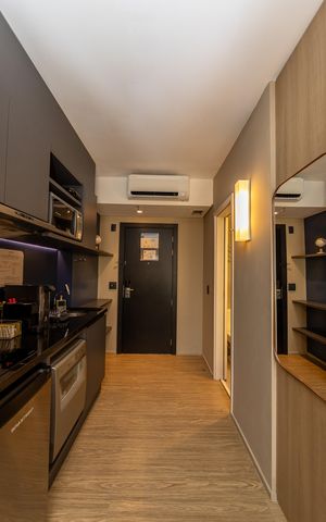 Studio para alugar com 29m², 1 quarto e 1 vaga Studio para alugar com 29m², 1 quarto e 1 vagaCozinha