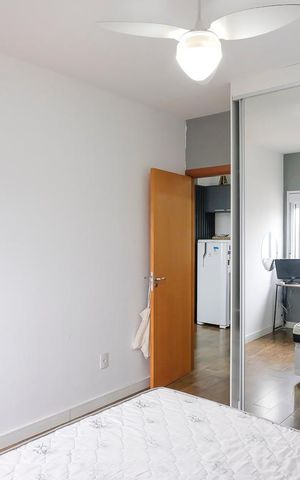 Apartamento à venda com 42m², 1 quarto e 1 vagaQuarto