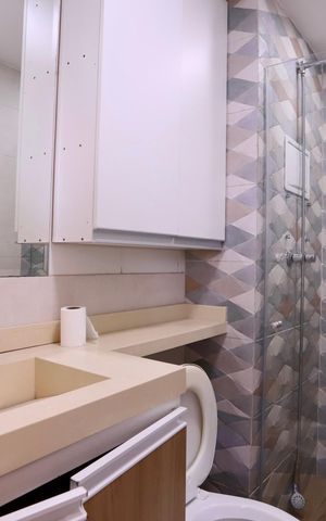 Apartamento à venda com 46m², 2 quartos e 1 vaga Apartamento à venda com 46m², 2 quartos e 1 vagaBanheiro