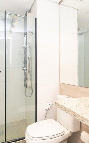 Apartamento para alugar com 50m², 1 quarto e sem vaga Apartamento para alugar com 50m², 1 quarto e sem vagaBanheiro