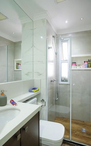 Apartamento à venda com 83m², 3 quartos e 2 vagasBanheiro da suíte