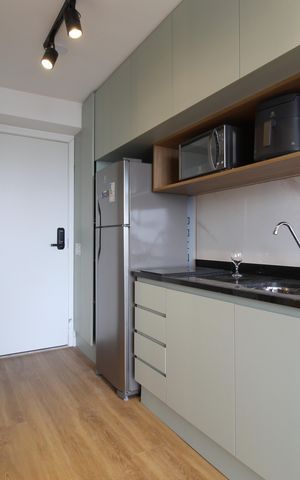 Studio à venda com 25m², 1 quarto e sem vagaCozinha