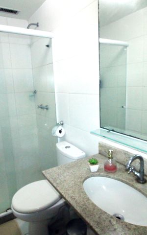 Apartamento à venda com 60m², 2 quartos e 1 vagaBanheiro Social