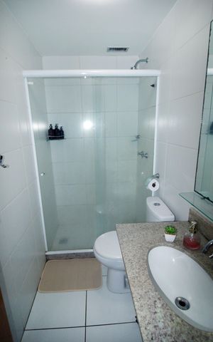 Apartamento à venda com 60m², 2 quartos e 1 vagaBanheiro Social