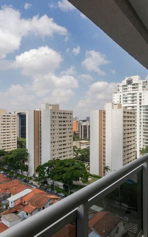 Studio para alugar com 44m², 1 quarto e 1 vagaVaranda
