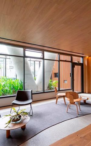 Studio à venda com 26m², 1 quarto e sem vaga Studio à venda com 26m², 1 quarto e sem vagaHall social