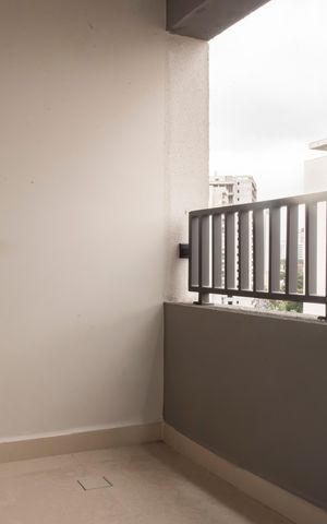 Studio à venda com 26m², 1 quarto e sem vagaVaranda