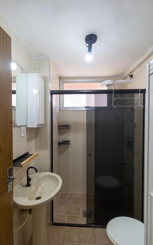 Apartamento à venda com 50m², 1 quarto e 1 vaga Apartamento à venda com 50m², 1 quarto e 1 vagaBanheiro Social