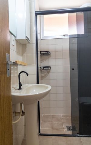 Apartamento à venda com 50m², 1 quarto e 1 vaga Apartamento à venda com 50m², 1 quarto e 1 vagaBanheiro Social
