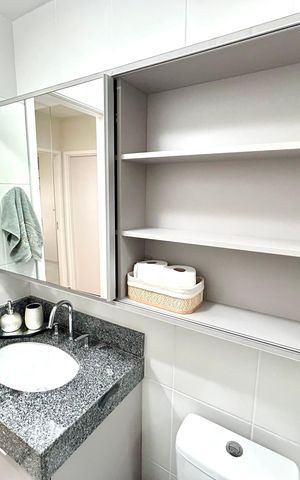 Apartamento à venda com 69m², 2 quartos e 1 vaga Apartamento à venda com 69m², 2 quartos e 1 vagaBanheiro 1