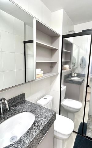 Apartamento à venda com 69m², 2 quartos e 1 vaga Apartamento à venda com 69m², 2 quartos e 1 vagaBanheiro 1