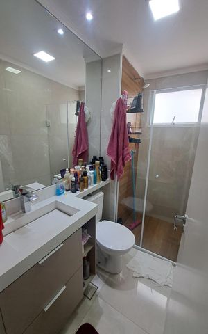 Apartamento para alugar com 46m², 2 quartos e 1 vaga Apartamento para alugar com 46m², 2 quartos e 1 vagaBanheiro