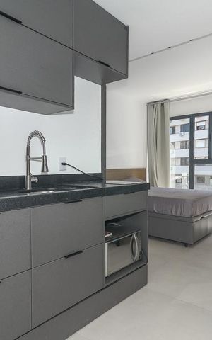 Apartamento para alugar com 34m², 1 quarto e 1 vagaSala / Quarto / Cozinha