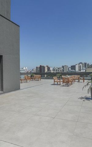 Apartamento para alugar com 34m², 1 quarto e 1 vagaTerraço