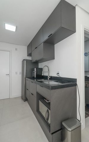 Apartamento para alugar com 34m², 1 quarto e 1 vagaSala / Quarto / Cozinha