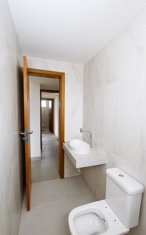 Apartamento à venda com 86m², 3 quartos e 2 vagasBanheiro do Quarto 1