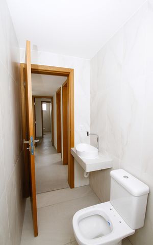 Apartamento à venda com 86m², 3 quartos e 2 vagasBanheiro Social