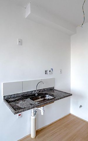 Studio à venda com 27m², 1 quarto e sem vagaCozinha